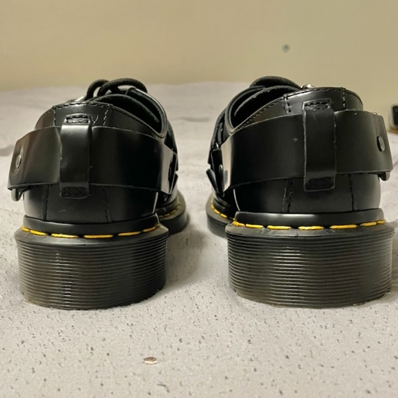 Dr. Martens Henree polished smooth leather buckle shoes women's size 6 mens 5 - Picture 5 of 7